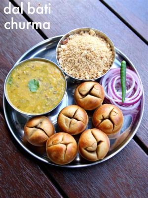  Dal Baati Churma: ¡Una explosión de sabores especiados y texturas contrastantes en la ciudad rosa de Jaipur!