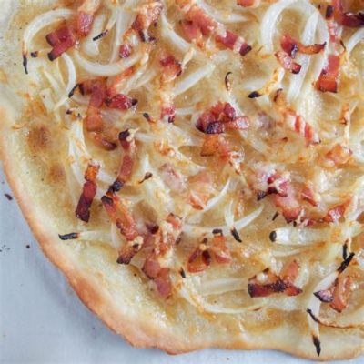  La Tarte flambée: Una explosión de sabores caramelizados y crujientes en cada bocado!